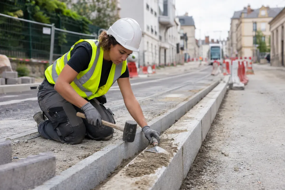 Ouvrier en voieries urbaines