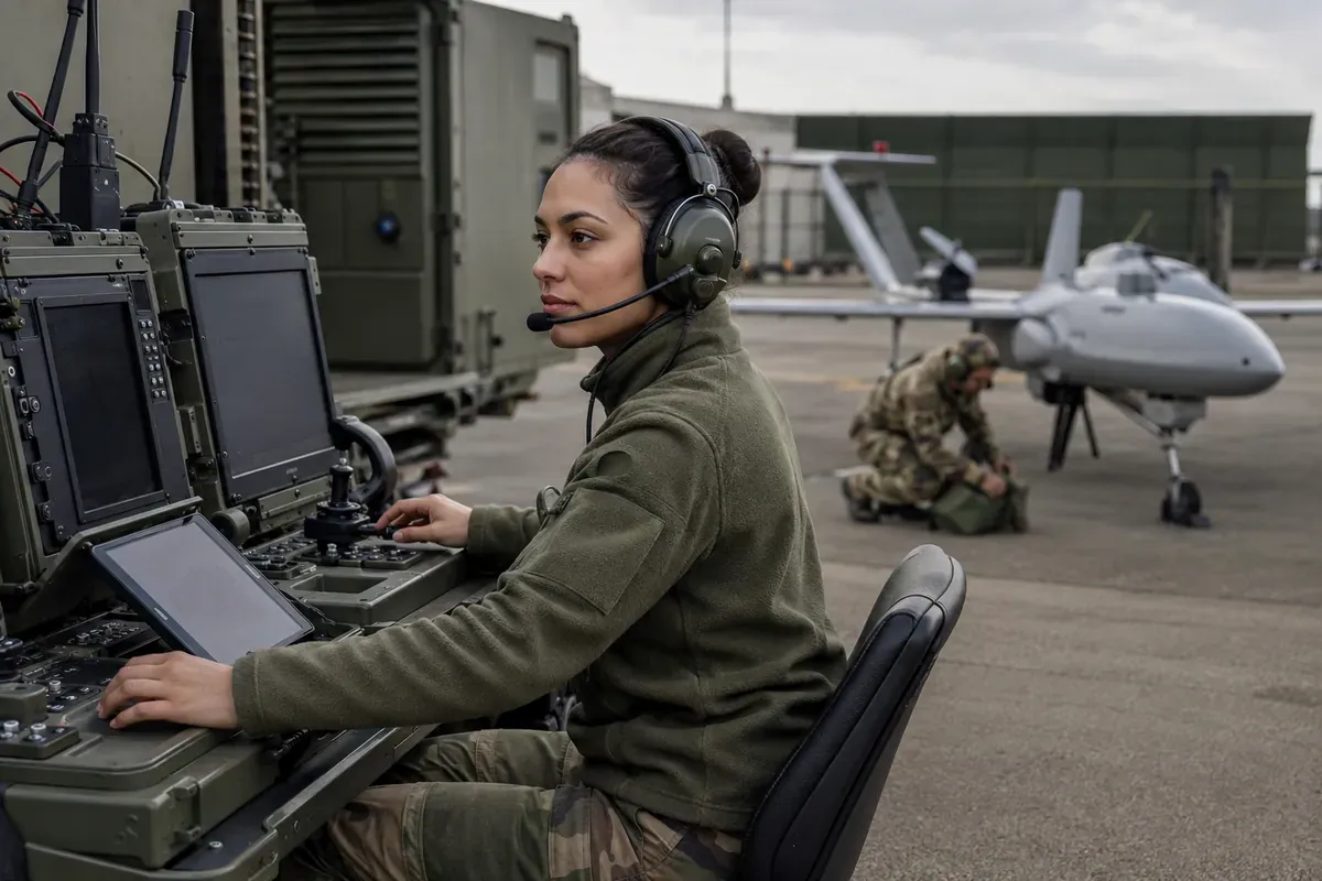 Pilote de drones aériens militaires