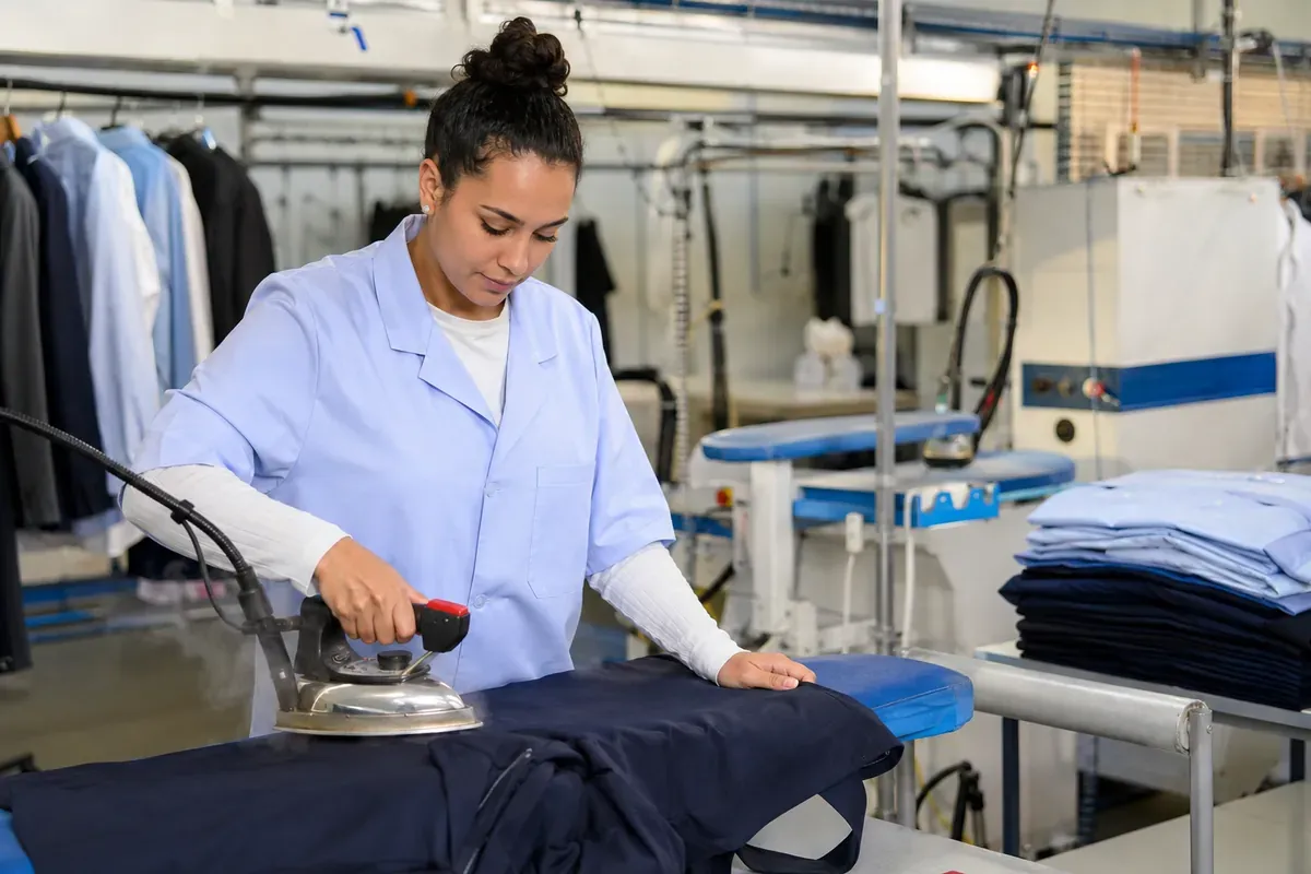 Repasseur en industrie textile et de l'habillement