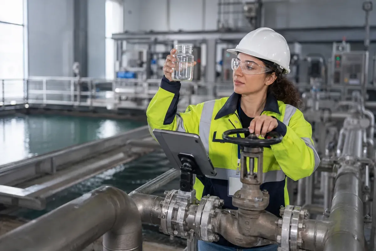 Responsable d'usine de production d'eau potable