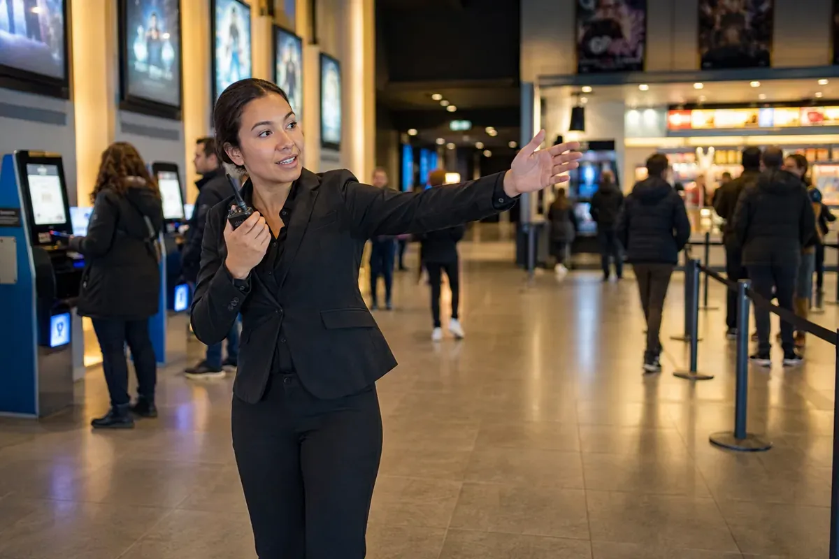 Responsable de hall de cinéma