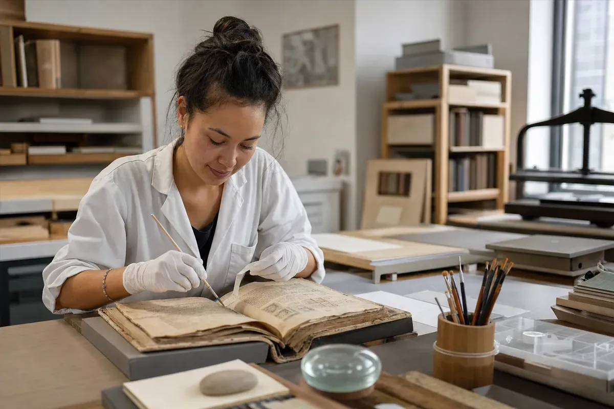 Restaurateur de livres anciens