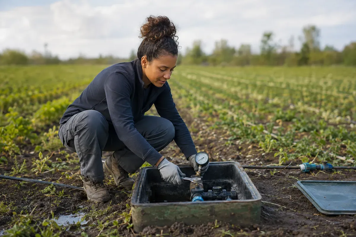 Technicien de maintenance de systèmes d'irrigation