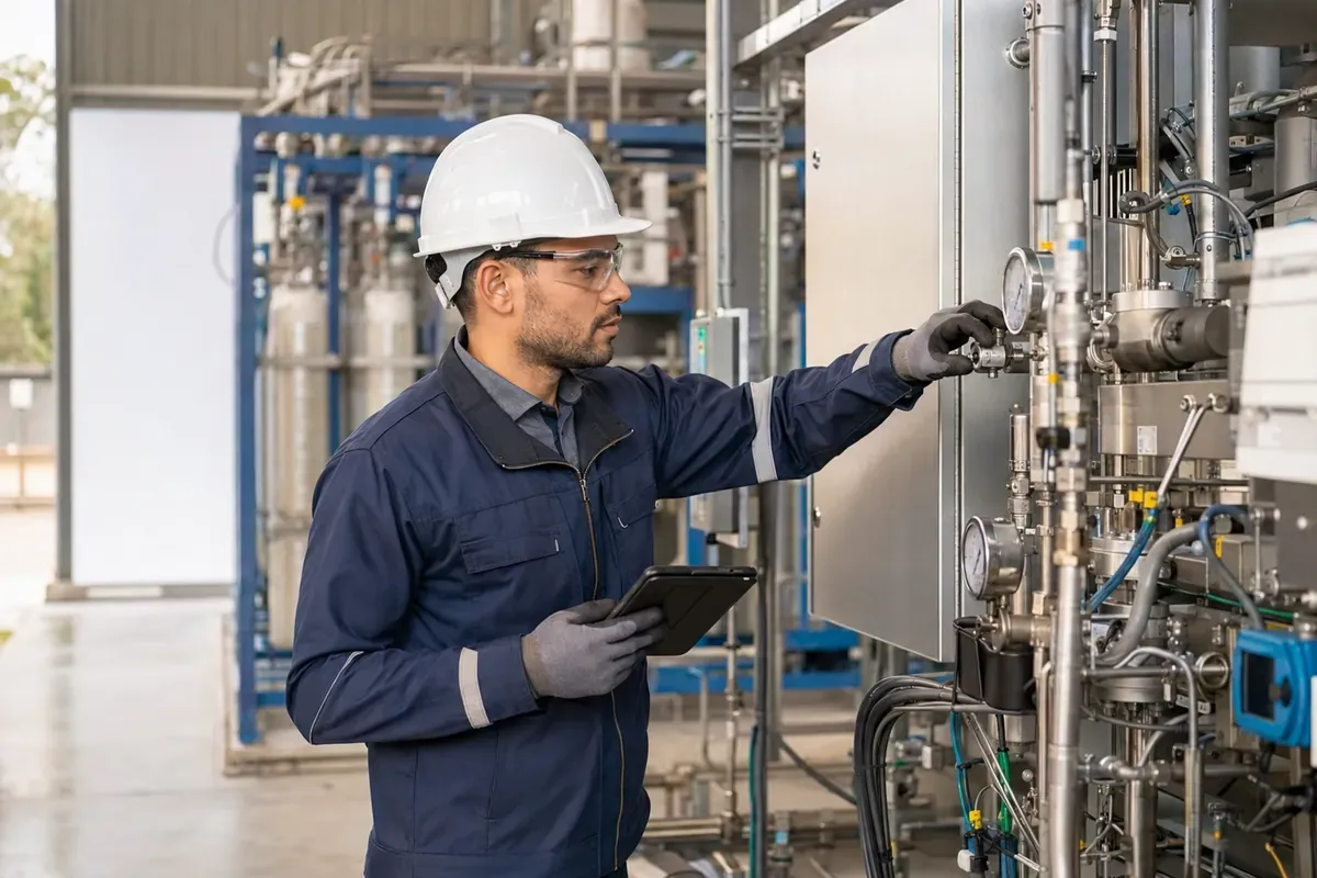 Technicien responsable d'installation hydrogène