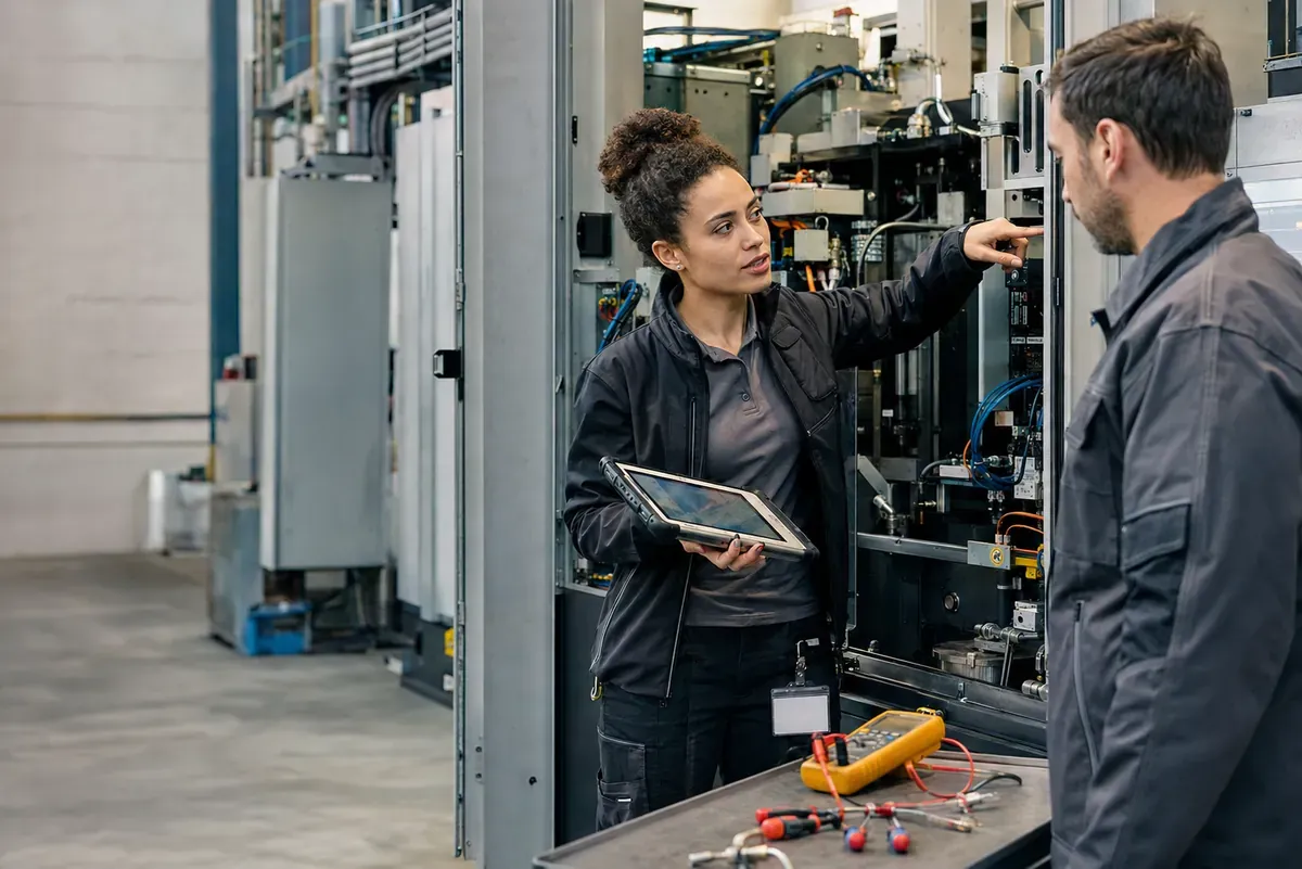 Technicien support client en industrie