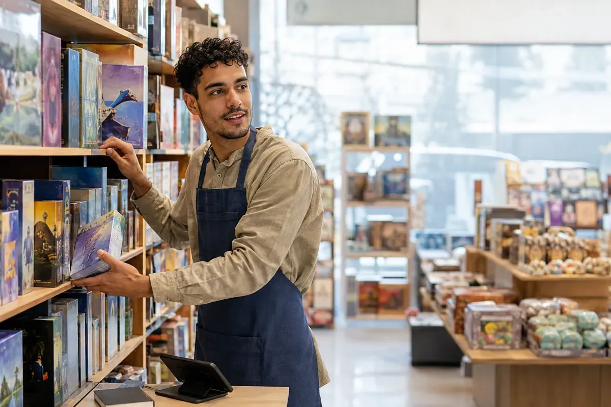 Vendeur de produits culturels et ludiques