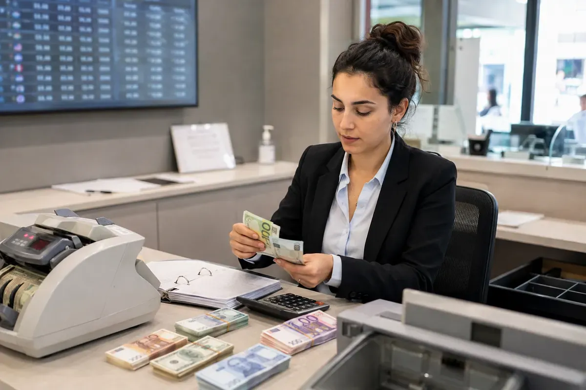 Vendeur en devises