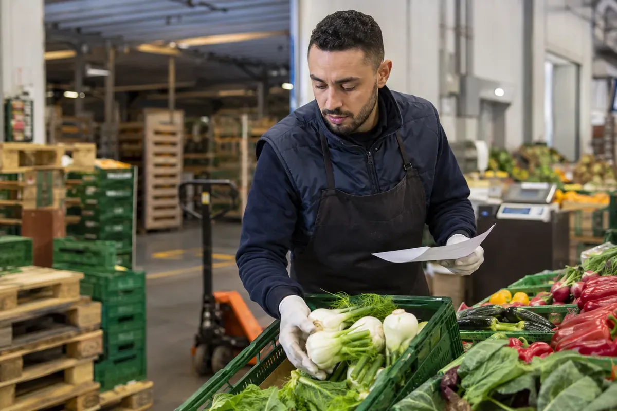 Vendeur grossiste en produits frais